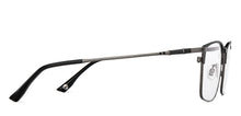 Load image into Gallery viewer, Gunmetal Square Full Rim Unisex Eyeglasses by John Jacobs-201411
