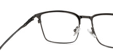 Load image into Gallery viewer, Gunmetal Square Full Rim Unisex Eyeglasses by John Jacobs-201411