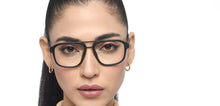 Load image into Gallery viewer, Gunmetal Square Full Rim Unisex Eyeglasses by John Jacobs-211193