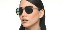 Load image into Gallery viewer, Gunmetal Rectangle Full Rim Unisex Sunglasses by Vincent Chase Online-215939