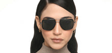 Load image into Gallery viewer, Gunmetal Rectangle Full Rim Unisex Sunglasses by Vincent Chase Online-215939