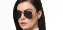 Load image into Gallery viewer, Gunmetal Aviator Full Rim Unisex Sunglasses by Vincent Chase Polarized-211271
