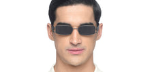 Load image into Gallery viewer, Gunmetal Rectangle Full Rim Unisex Sunglasses by Vincent Chase Online-216685