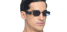 Load image into Gallery viewer, Gunmetal Rectangle Full Rim Unisex Sunglasses by Vincent Chase Online-216685