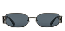 Load image into Gallery viewer, Gunmetal Rectangle Full Rim Unisex Sunglasses by Vincent Chase Online-216685