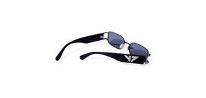 Gunmetal Rectangle Full Rim Unisex Sunglasses by Vincent Chase Online-216685