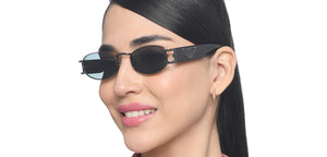 Gunmetal Rectangle/ Square Full Rim Unisex Sunglasses by Vincent Chase Polarized-216687