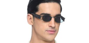 Gunmetal Rectangle/ Square Full Rim Unisex Sunglasses by Vincent Chase Polarized-216687