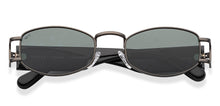 Load image into Gallery viewer, Gunmetal Rectangle/ Square Full Rim Unisex Sunglasses by Vincent Chase Polarized-216687