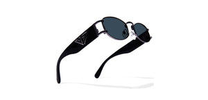 Gunmetal Rectangle/ Square Full Rim Unisex Sunglasses by Vincent Chase Polarized-216687