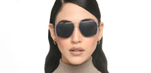 Load image into Gallery viewer, Blue Rectangle Full Rim Unisex Sunglasses by Vincent Chase Polarized-215940