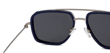 Load image into Gallery viewer, Blue Rectangle Full Rim Unisex Sunglasses by Vincent Chase Polarized-215940