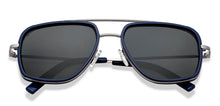 Load image into Gallery viewer, Blue Rectangle Full Rim Unisex Sunglasses by Vincent Chase Polarized-215940