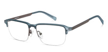 Load image into Gallery viewer, Blue Rectangle Half Rim Unisex Eyeglasses by Lenskart Air-215907
