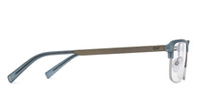 Load image into Gallery viewer, Blue Rectangle Half Rim Unisex Eyeglasses by Lenskart Air-215907