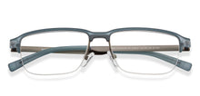 Load image into Gallery viewer, Blue Rectangle Half Rim Unisex Eyeglasses by Lenskart Air-215907