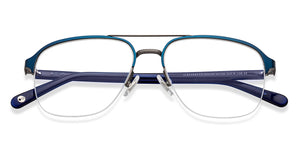 Blue Square Half Rim Unisex Eyeglasses by John Jacobs-201450