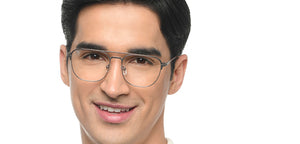 Gunmetal Square Full Rim Unisex Eyeglasses by Vincent Chase-212870