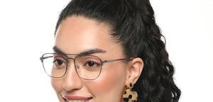 Gunmetal Square Full Rim Unisex Eyeglasses by Vincent Chase-212870