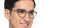 Load image into Gallery viewer, Gunmetal Wayfarer Full Rim Unisex Eyeglasses by John Jacobs-210125
