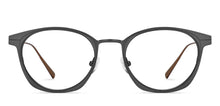 Load image into Gallery viewer, Gunmetal Wayfarer Full Rim Unisex Eyeglasses by John Jacobs-210125