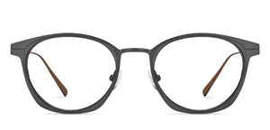 Gunmetal Wayfarer Full Rim Unisex Eyeglasses by John Jacobs-210125