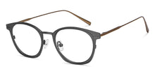 Load image into Gallery viewer, Gunmetal Wayfarer Full Rim Unisex Eyeglasses by John Jacobs-210125