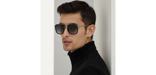 Load image into Gallery viewer, Gunmetal Aviator Full Rim Unisex Sunglasses by John Jacobs-236890