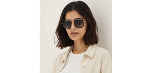 Gunmetal Aviator Full Rim Unisex Sunglasses by John Jacobs-236890