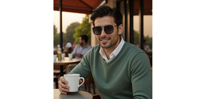 Gunmetal Aviator Full Rim Unisex Sunglasses by John Jacobs-236890