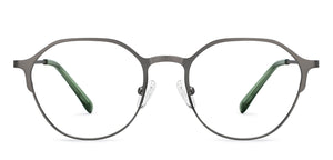 Gunmetal Geometric Full Rim Unisex Eyeglasses by Vincent Chase Online-207368