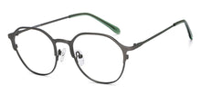 Load image into Gallery viewer, Gunmetal Geometric Full Rim Unisex Eyeglasses by Vincent Chase Online-207368