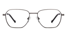 Load image into Gallery viewer, Gunmetal Geometric Full Rim Unisex Eyeglasses by Vincent Chase-222123