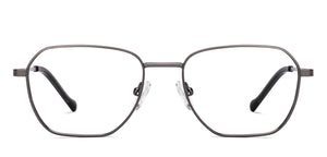 Gunmetal Geometric Full Rim Unisex Eyeglasses by Vincent Chase-222123