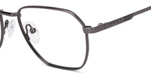 Load image into Gallery viewer, Gunmetal Geometric Full Rim Unisex Eyeglasses by Vincent Chase-222123