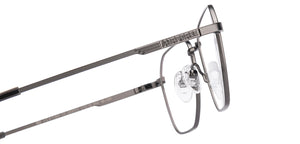 Gunmetal Geometric Full Rim Unisex Eyeglasses by Vincent Chase-222123