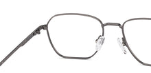 Load image into Gallery viewer, Gunmetal Geometric Full Rim Unisex Eyeglasses by Vincent Chase-222123