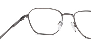 Gunmetal Geometric Full Rim Unisex Eyeglasses by Vincent Chase-222123