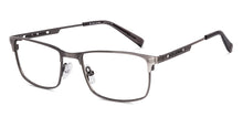 Load image into Gallery viewer, Gunmetal Rectangle Full Rim Unisex Eyeglasses by John Jacobs-223223