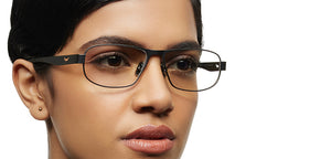Gunmetal Rectangle Full Rim Unisex Eyeglasses by Lenskart STUDIO-213162