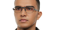 Load image into Gallery viewer, Gunmetal Rectangle Full Rim Unisex Eyeglasses by Lenskart STUDIO-213162