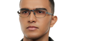 Gunmetal Rectangle Full Rim Unisex Eyeglasses by Lenskart STUDIO-213162