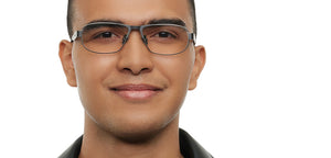 Gunmetal Rectangle Full Rim Unisex Eyeglasses by Lenskart STUDIO-213162