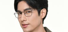 Load image into Gallery viewer, Gunmetal Rectangle Full Rim Unisex Eyeglasses by Vincent Chase-219548