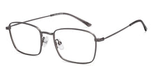 Load image into Gallery viewer, Gunmetal Rectangle Full Rim Unisex Eyeglasses by Vincent Chase-219548