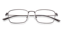 Load image into Gallery viewer, Gunmetal Rectangle Full Rim Unisex Eyeglasses by Vincent Chase-219548