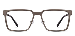 Gunmetal Square Full Rim Unisex Eyeglasses by John Jacobs-222892