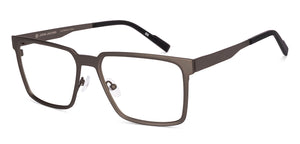 Gunmetal Square Full Rim Unisex Eyeglasses by John Jacobs-222892