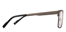 Load image into Gallery viewer, Gunmetal Square Full Rim Unisex Eyeglasses by John Jacobs-222892