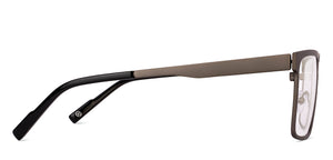 Gunmetal Square Full Rim Unisex Eyeglasses by John Jacobs-222892